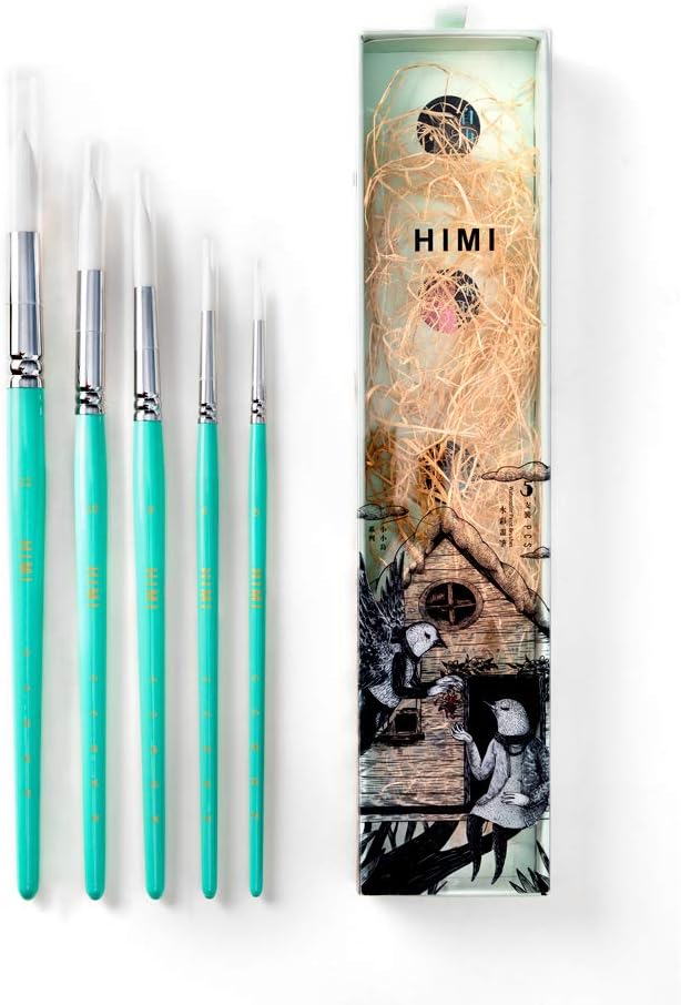 HIMI Set van 5 Aquarel penselen