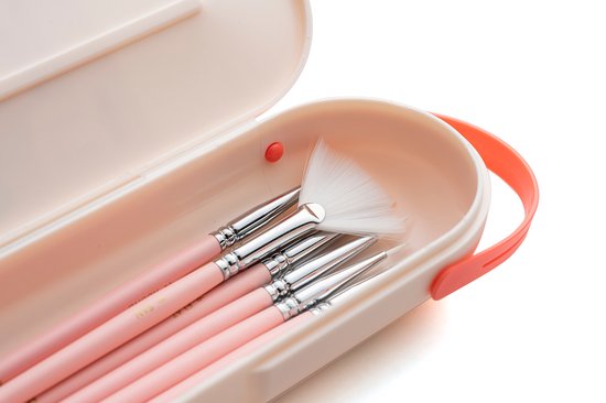 HIMI 8 Verschillende Penselen Set in Box (Roze)