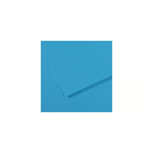 10 vel 160 grs Mi-Teintes gekleurd papier, no 595 turkoois proces blauw 50x65cm