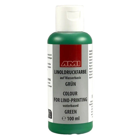 Ami Linodruk inkt Groen 100ml op waterbasis