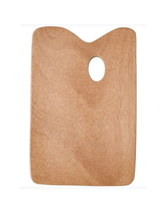 Houten palet voor olieverf 30x40 cm vierkant Mabef