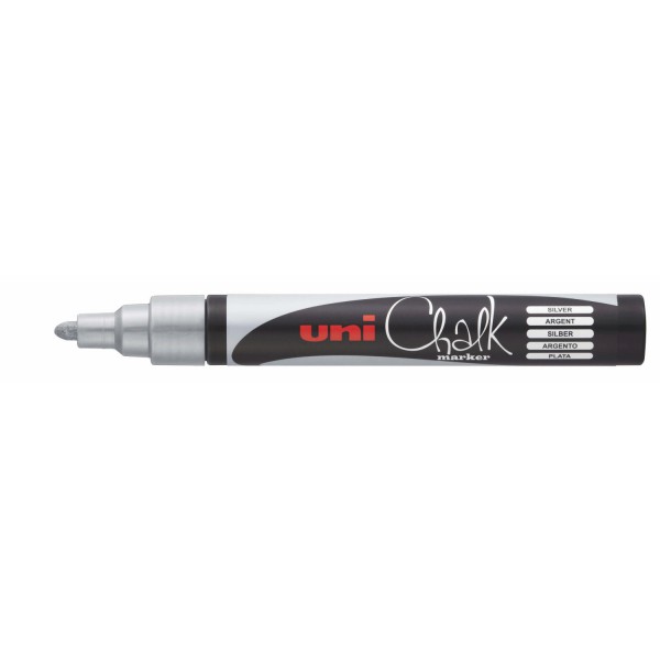 PWE-5M 1.8-2.5 mm Medium Zilver krijtstift Uni Chalk Marker