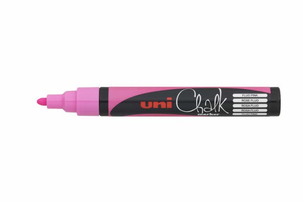 PWE-5M 1.8-2.5 mm Medium Fluor Roze krijtstift Uni Chalk Marker