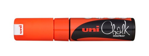 8K Groot Fluor Oranje krijtstift Uni Chalk Marker